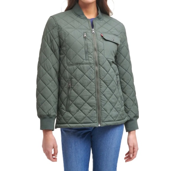 ❗️FINAL❗️ 🆕 LEVI’S Diamond Quilted Jacket XS 🔴🔴 - Picture 6 of 8